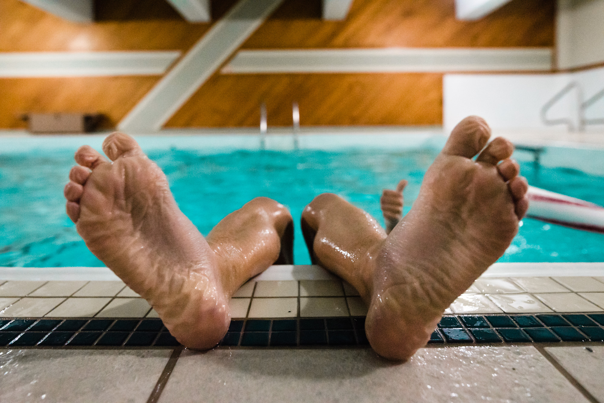 feet at pools edge - Documentary Family Photography