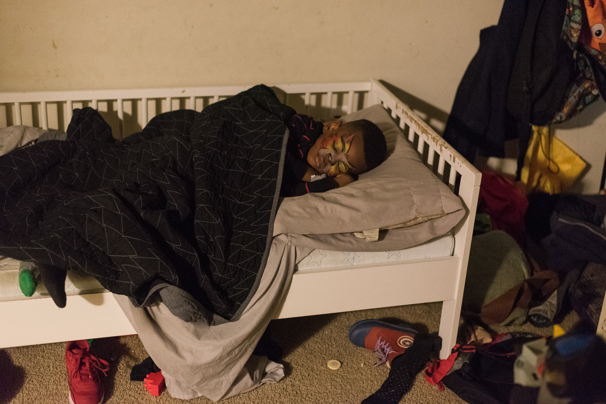 child asleep in bed - Documentary Family Photography